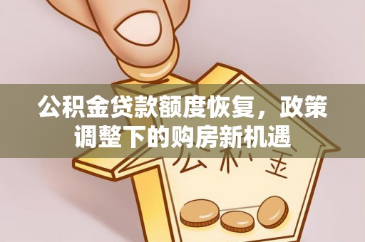 湟源公积金贷款额度恢复，政策调整下的购房新机遇